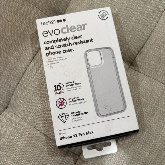 tech21 Evo Clear Phone Case for Apple iPhone 12 Pro Max - Picture 1 of 3